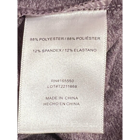 32 Degrees Cozy Heat Women's Mock Neck Long Sleeve Extra Warm Top Fig Purple Med - Picture 4 of 6